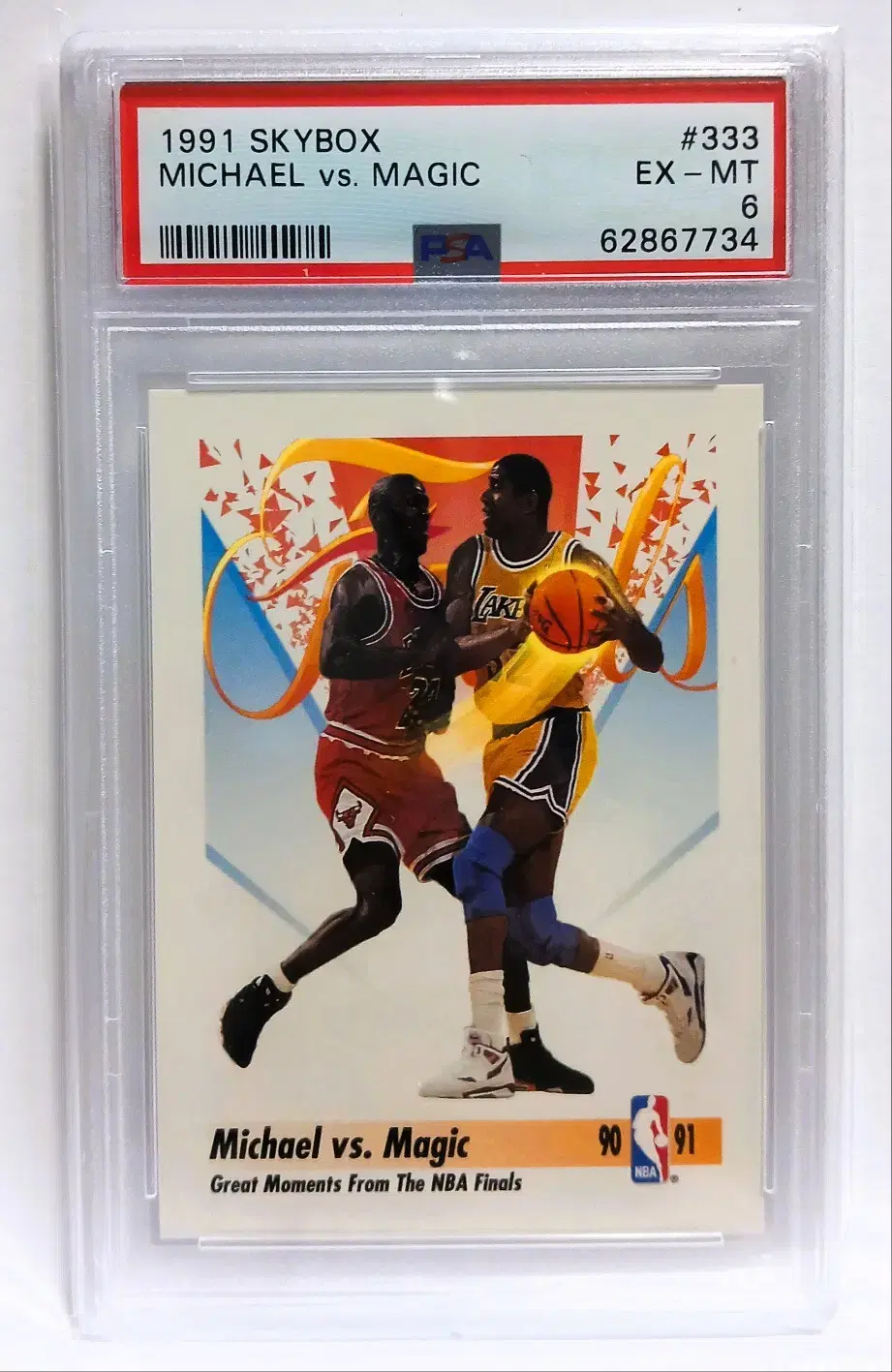 NBA 1991 스카이 박스 조던 vs 매직 PSA6